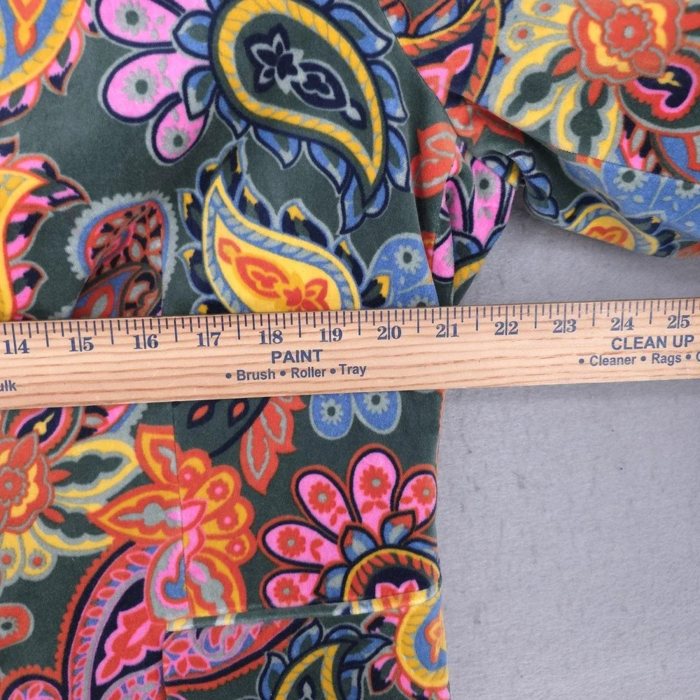 Boden Blazer Womens 16/18 Multicolor Velvet Paisley Floral Jacket Lined Boho